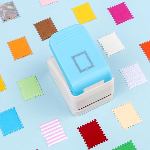 0.9x1.1inch Postage Stamp Embossing Punch; Punches Score Tools for Scrapbooking Journaling Paper Craft DIY Card Making Paper Crafting Scrapbooking DIY Card Making Arts Crafts Supplies