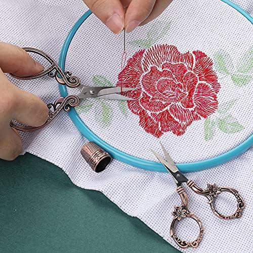 Kogyxe Embroidery Scissors Kits Include 2 Pairs Vintage Scissors