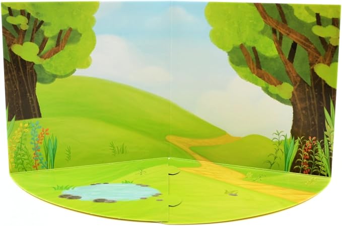 House of Marbles Wildlife Origami Kit for Kids - Beginner Paper Folding Craft Set with 30 Sheets, 9 Animal Models, Stickers & Display Scene
