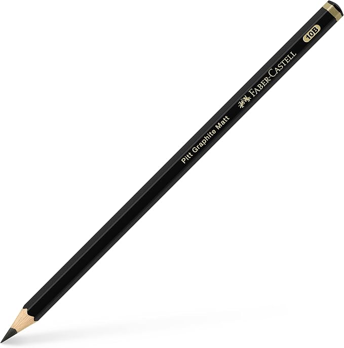 Faber-Castell Art & Graphic Pitt Graphite Matt Pencil, Matt Graphite, 10B, For Art, Craft, Drawing, Sketching, Home, School, University, Colouring