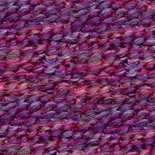 Lion Brand Yarn, Homespun Bulky Crochet Yarn, Mixed Berries, Purple, 3 Pack