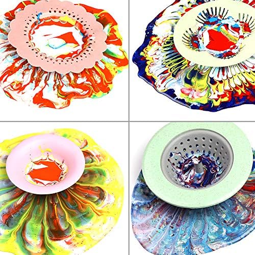 47P Acrylic Pouring Strainers Fluid Art Tools DIY Abstract Pour Painting