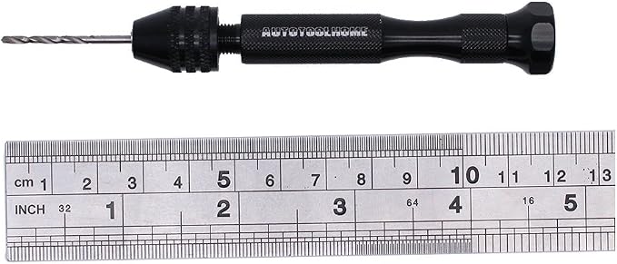 Precision Pin Vise Hand Drill Manual w/Micro Twist Drill Bits Set 0.5-3.0mm