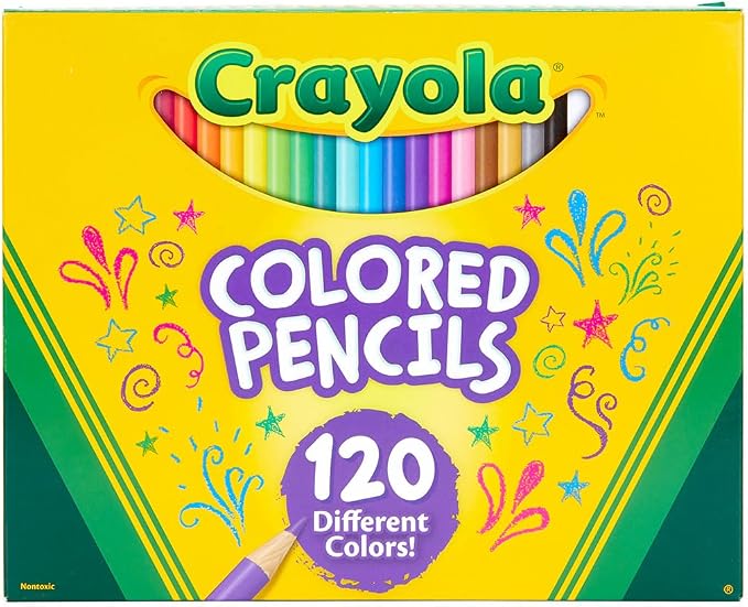 Crayola Colored Pencils Set for Kids (120ct), Cute School Supplies, Teacher Must Haves, Coloring Book Pencils, Bulk Colored Pencils for Boys & Girls, Ages 3, 4, 5