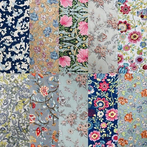 8"x8" 50pcs Cotton Fabric Squares for Sewing Quilting Supplies-Morris B