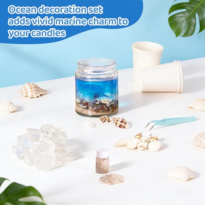DIY Jelly Wax Candle Making Clear Kit for Adults with Jars