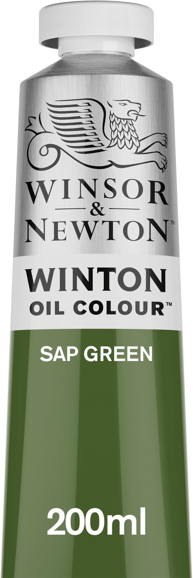 Winsor & Newton Winton Oil Color, 200ml Tube, Sap Green | High-quality pigments, Durable, Lightfast, Permanent, Uniform Consistency, Great Pigment Load