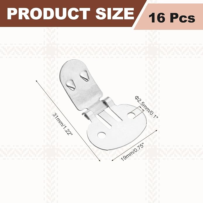 Stainless Steel Flat Blank Shoe Clips, Flat Blank Shoe Clips Bulk Supplies Metal Embellishments for DIY