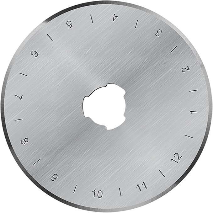 45mm Rotary Cutter Blades 5-Pack Replacement Blades Fits Fits Fiskars, OLFA,Martelli,Dremel,Truecut,DAFA for Quilting Scrapbooking Sewing Arts & Crafts Sharp and Durable Cutter Blade (silver)
