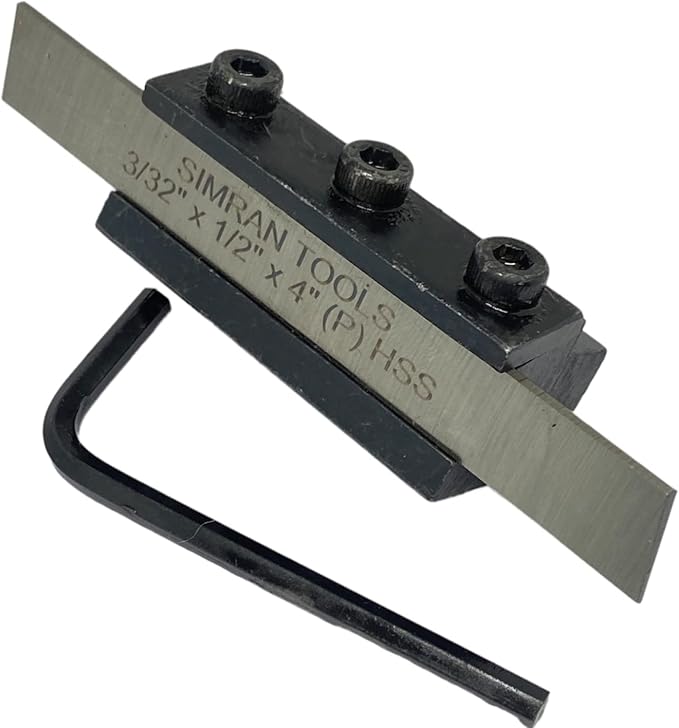 PARTING TOOL CUT OFF HOLDER 10 MM Shank With HSS Blade 3/32" X 1/2" X 4" | Precision Tool | Steel Product | Rust Free | Included Parting Blade