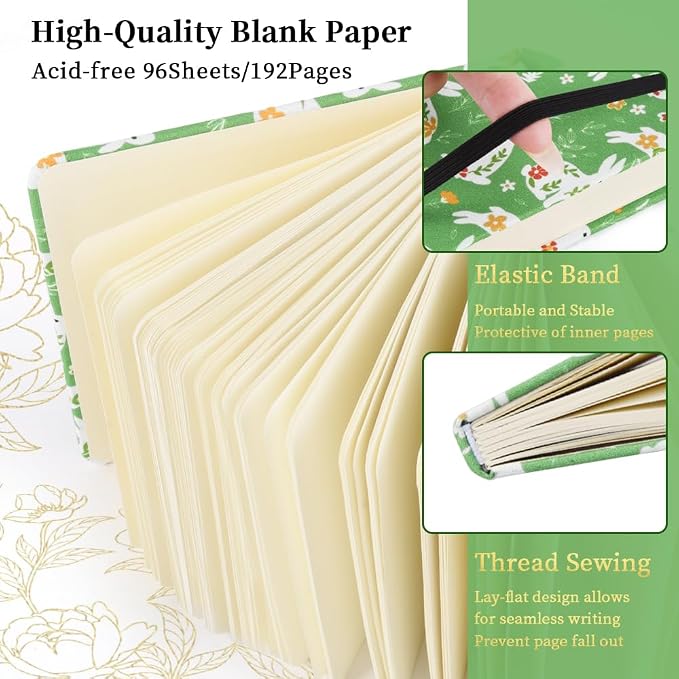 4.8" Pocket Sketch Book,80gsm Hardcover Art Sketchbook for Drawing Journal