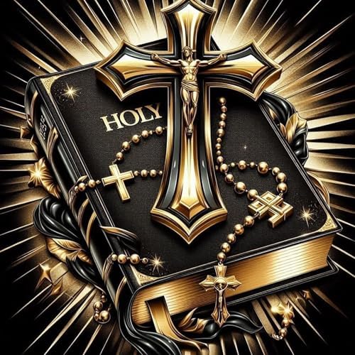 Diamond Art Kits for Adults,Cross Bible Diamond Painting Kits for Beginner