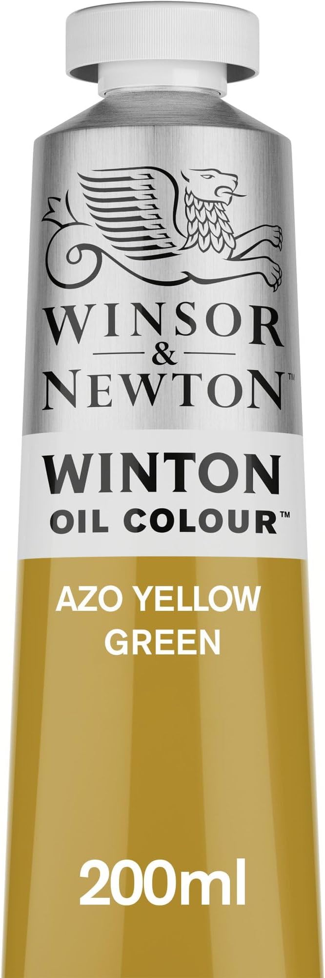 Winsor & Newton Winton Oil Color, 200ml Tube, AZO Yellow Green | High-quality pigments, Durable, Lightfast, Permanent, Uniform Consistency, Great Pigment Load
