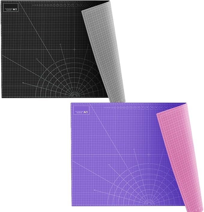 2pcs 35" x 23" Large Self Healing PVC Cutting Mat, A1