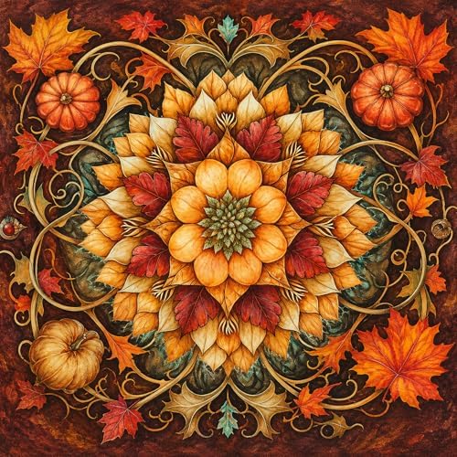 ijbnhd Mandala Diamond Art Kits for Adults 14x14inch