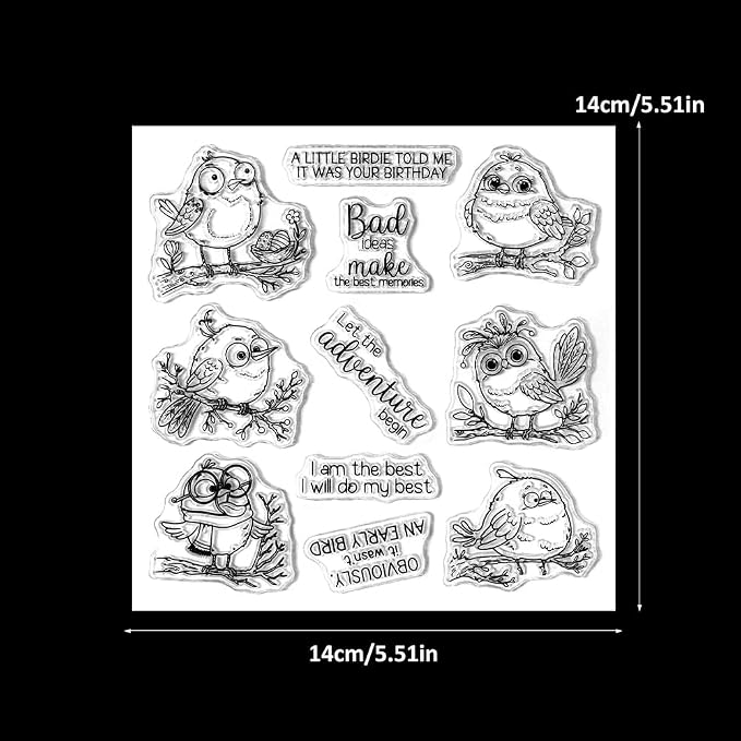 Clear Stamps and Metal Cutting Dies Set for Card Making Scrapbooking, DIY Craft Stamps and Dies Kit for Journaling, Albums, Greeting Cards, Holiday Cards, Birthday, Christmas (YX2029)