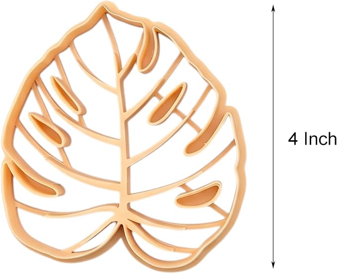 GOTO CLAY TOOLS Trinket Dish Cutter for Polymer Clay, Monstera Leaf Trinket Dish Cutter, 4 inch Length, Embossed Polymer Clay Cutters, Monstera