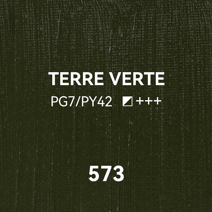 PHOENIX Terre Verte Oil Paint - Studio Oil Paint Single Large Tube - 170ml / 5.75 Fl oz. Terre Verte 573