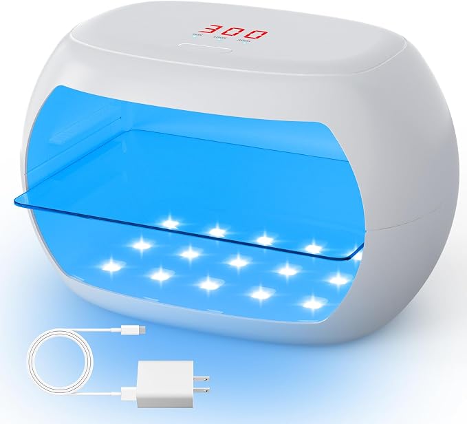 UV Light for Resin,360° Ring Dual-Layer & Adjustable Time Setting (1/3/5min) UV Resin Light,30 LED High-Powered UV Lamp for Resin Curing,Fast Curing Lamp for Resin Molds,DIY Crafts Decor (Pearl)