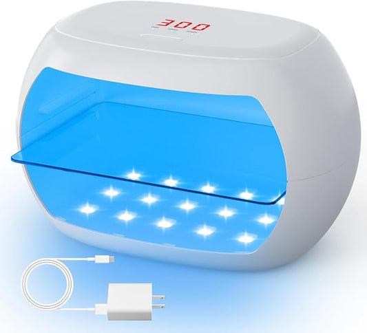 UV Light for Resin,360° Ring Dual-Layer & Adjustable Time Setting (1/3/5min) UV Resin Light,30 LED High-Powered UV Lamp for Resin Curing,Fast Curing Lamp for Resin Molds,DIY Crafts Decor (Pearl)