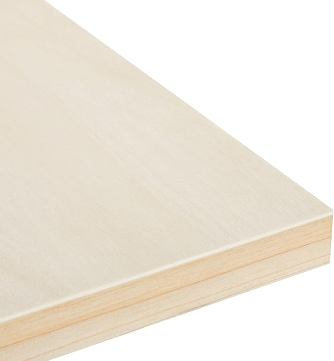 Bright Creations Canvas Boards for Painting - 9 x 12 in, Natural Wood, 6-Pack, Unfinished Deep Cradle - for DIY Wood Panel Signs & Painting Crafts