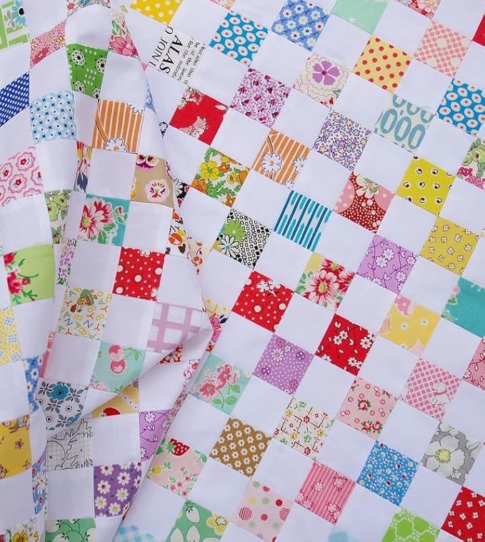 5"x5" 50pcs Cotton Fabric Squares for Sewing Quilting Supplies-Floral