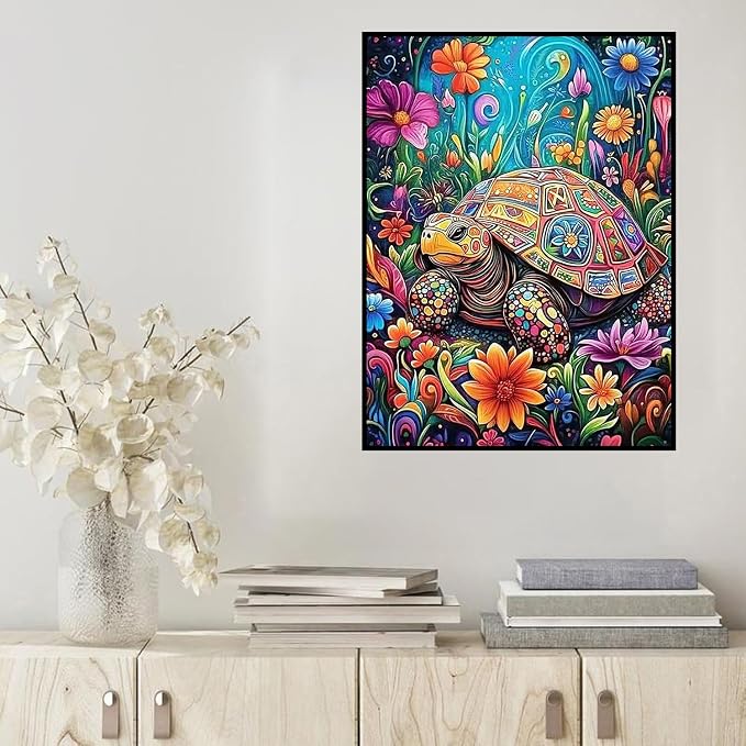 HHMATITS Sea Turtle Diamond Art Kits for Adults 12x16inch