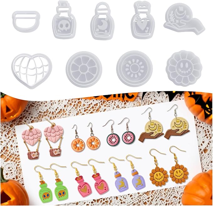 9 Pack Adventure Polymer Clay Cutters