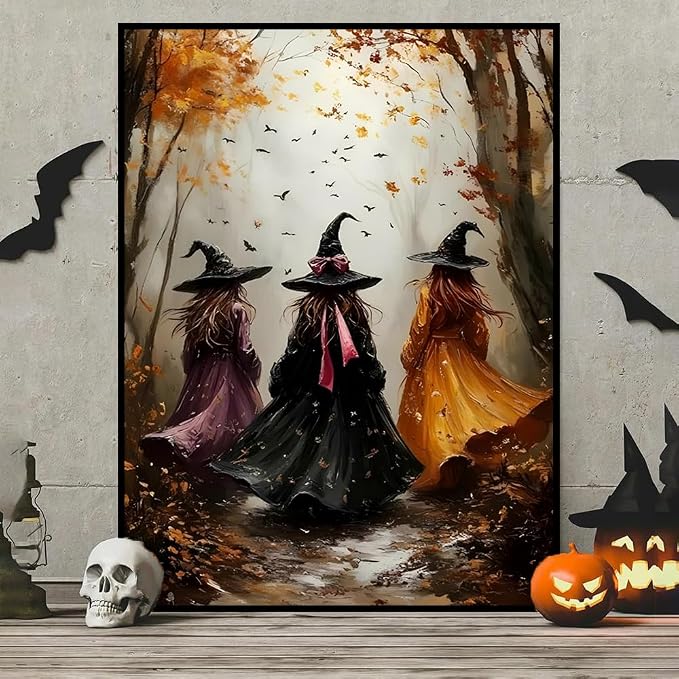 HHMATITS Halloween Diamond Art Kits for Adults 12 X 16Inch