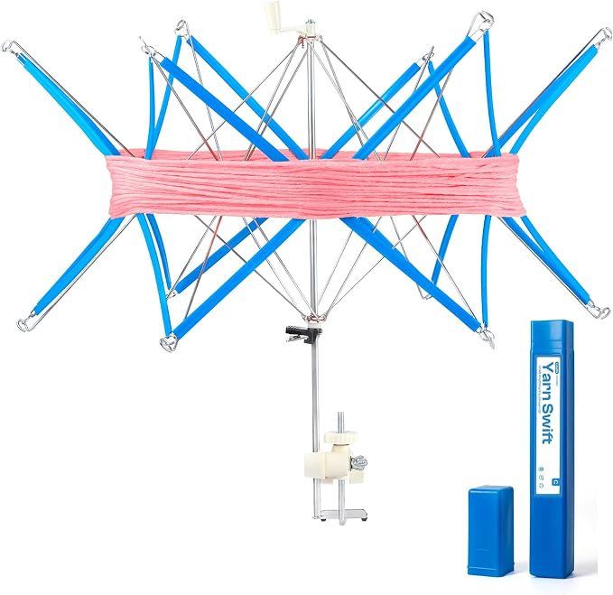 Caydo Yarn Swift Y1, Portable Metal Umbrella Holder for Knitting & Crochet
