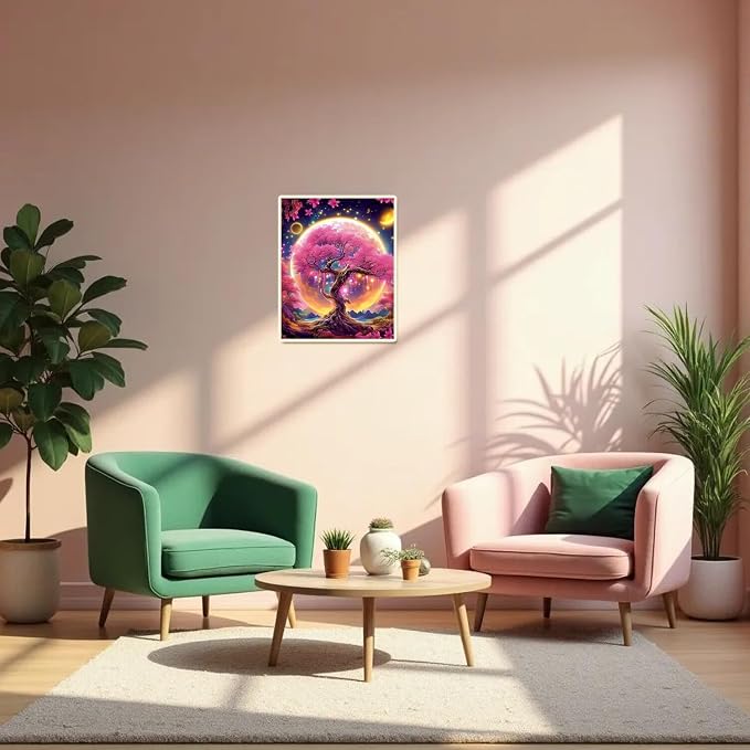 obterie Tree of Life Paint by Numbers Kit for Adults Beginner Tree Oil Painting Kit Adult Paint by Number Kits on Canvas DIY Painting for Beginners Art by Numbers for Gifts Home Wall Decor 16x20 Inch