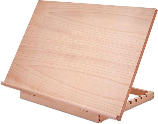 Miratuso Large Drawing & Sketching Board, Art Tabletop Easel Painting Easel | 24.8" L x 16.5" W (A2), 6 Adjustable Angles, Foldable, Portable Multiple Use, Gift for Artists, Children, Beginners & Student