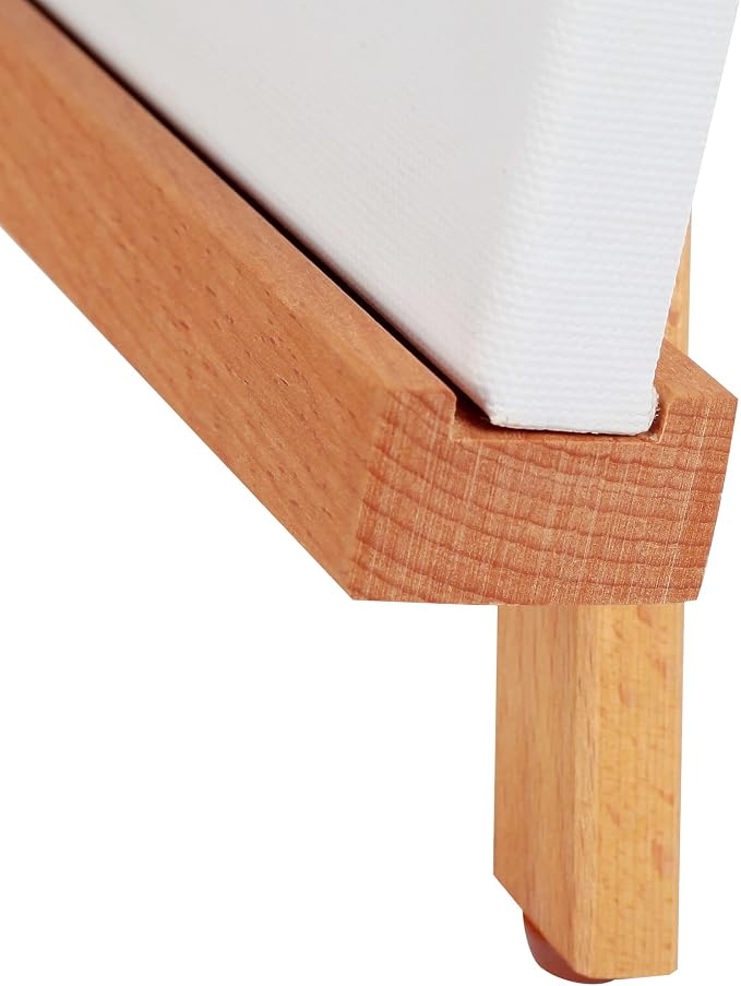 2 Pack Beechwood 25’’ Tabletop Easel Display Stand Set for Painting | Holding Canvas Up to 22 1/2 Inches High, Artist A-Frame Tripod with Rubber Feet, Portable Photo and Sign Holder