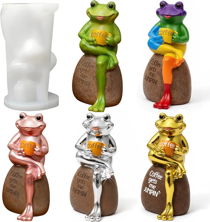 3D Frog Resin Mold, Frog Animal Silicone Molds for Epoxy Resin