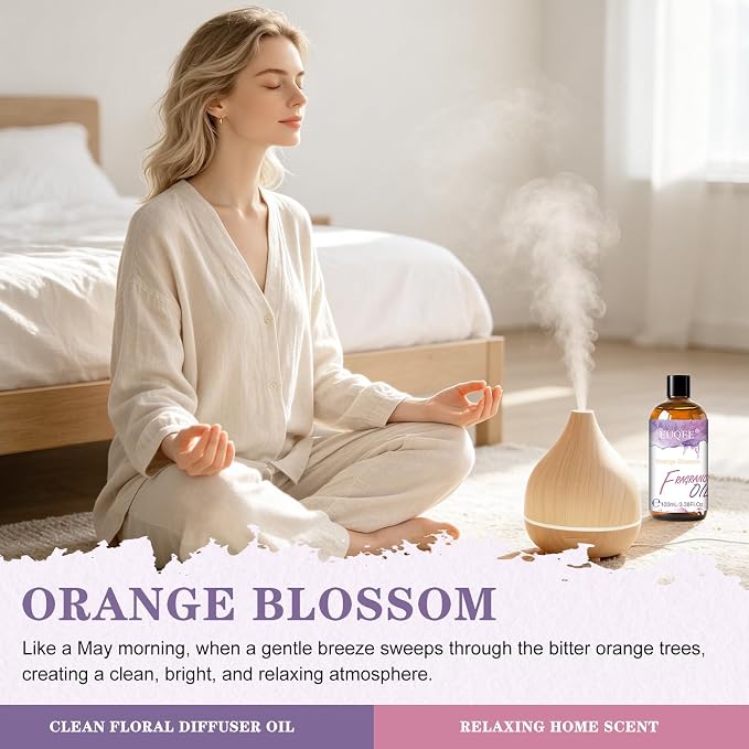 EUQEE 3.38 Fl Oz Orange Blossom Fragrance Oil for Diffuser Candle Making
