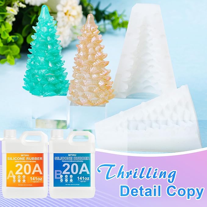 Silicone Mold Making Kit 282oz - 20A Liquid Silicone Rubber