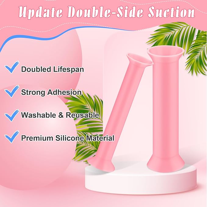 Luxiv 25P Resin Hole Makers, 5Sizes 2/3/4/6/8mm Silicone Mold Tool with Box | 25 Resin Hole Makers, Double-Side Suction, 5 Sizes And Storage Box, For Jewelry, Earrings, Bookmarks, Keychains, Resin Crafts