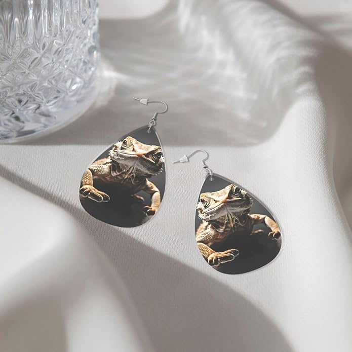 Math Formula Equation Black Drop-Shaped Earrings 2.2 x 1.5 Inches