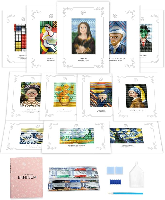 forever young Minigem Classic Diamond Art Kits, 5x7 Inch Postcard-Style