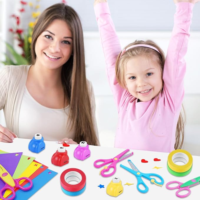 UCEC 44 Pack Crafting Set for DIY Crafts, Scrapbook, Card Making, School