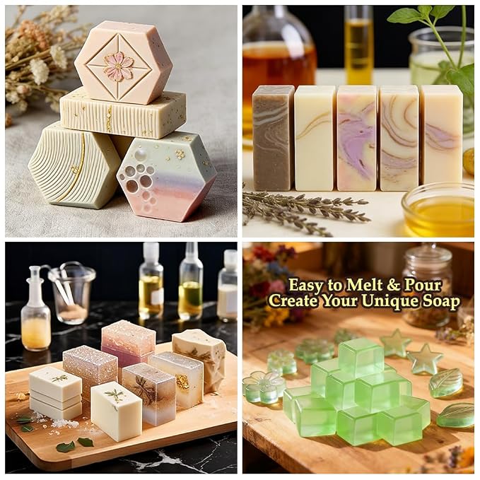Aloe Vera Soap Base,Melt and Pour Soap Base SLS PEG Free 5.2 LBS