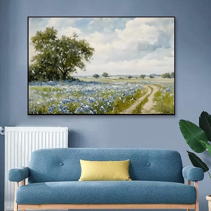 WUDWL Flower Paint by Numbers Kit for Adults,Color By Numbers for Adults | Scenery Decor Painting by Number On Canvas, Paint Number Artist Funny Without Frame DIY, Home Wall Decor, 12x16in