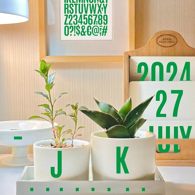 Letter Stickers 30 Sheets 1500 PCS Large 2 Inch Alphabet Stickers, Green