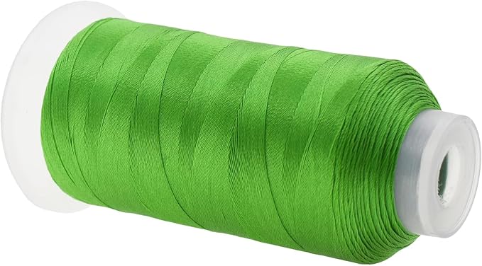 Mandala Crafts Apple Green Tex 90 Upholstery Polyester Heavy Duty Thread | 1500 Yds T90 UV Resistant Strong Thread for Leather Sewing, Marine, Drapery, Jeans, Hair Weaving & Extension, Outdoor