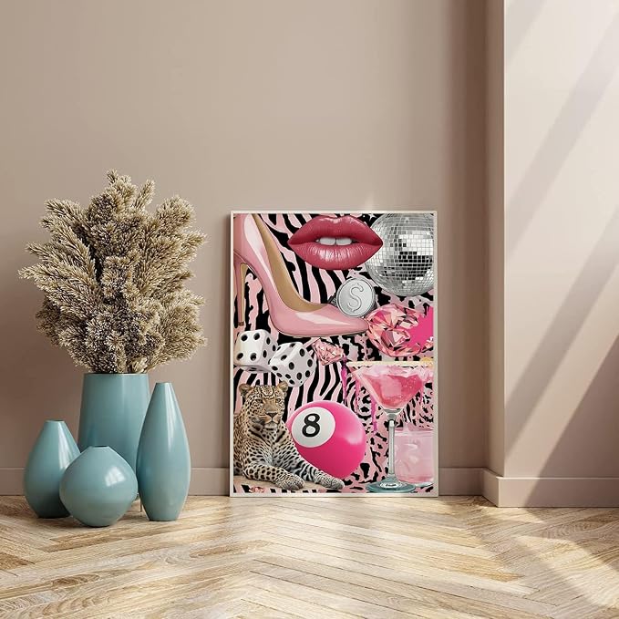 Pink Girly Diamond Art Kits for Adults Diamond Painting Kit for Adult