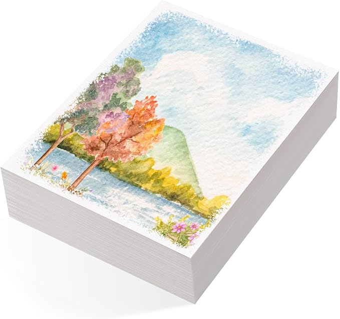 80 Sheets Watercolor Paper Bulk, 5 x 7 in, 110 Lb/230 GSM, Cold Press