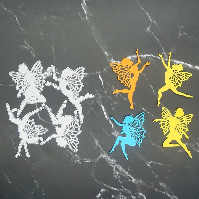 Cutting Dies Metal, Small Angel Embossing Stencils for DIY Scrapbooking Photo Album Decorative DIY Paper Cards Making Gift, Metallic Die Cut