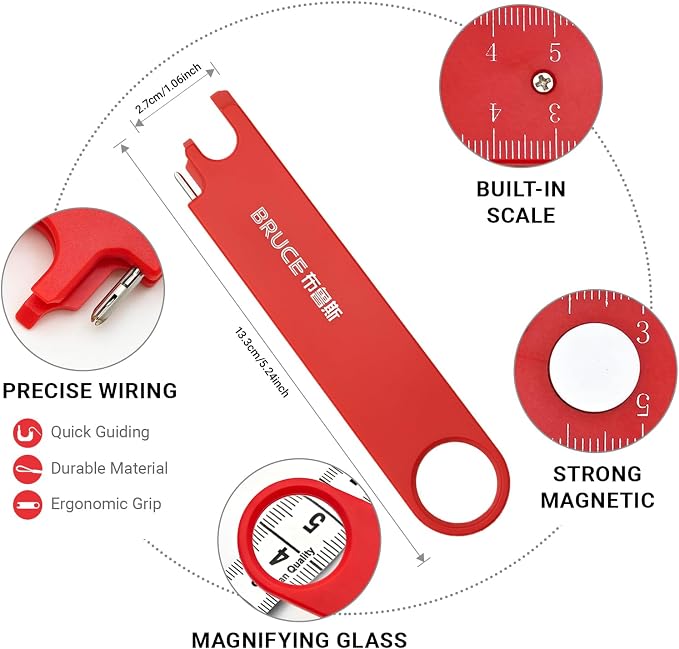 Bruce Sewing Machine Automatic Needle Threader with 2 Seam Rippers