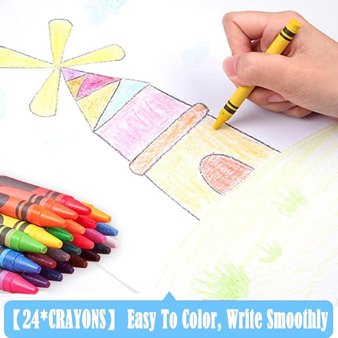 DLUCKY 208 PCS Art Supplies Drawing Art Kit Adults for Kids Art Set,Blue