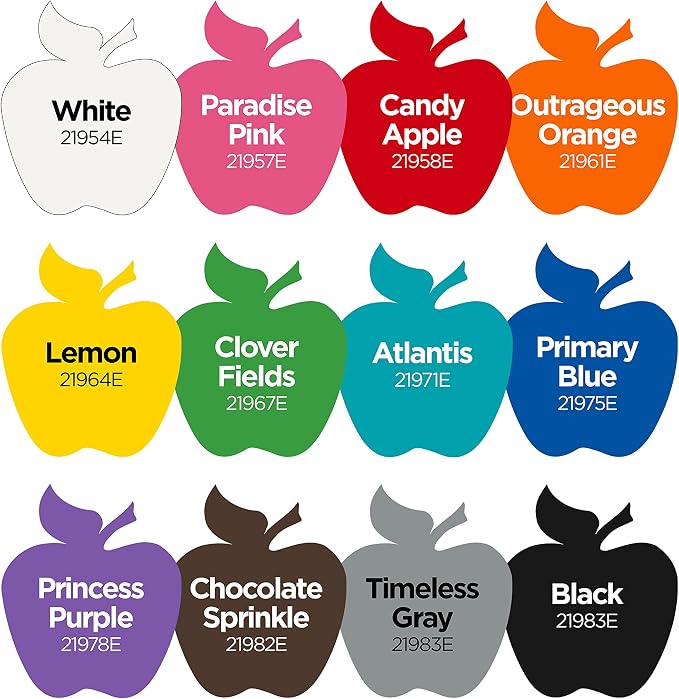 Apple Barrel Essentials Acrylic Paint Set, 12, 24 Fl Oz (Pack of 1)